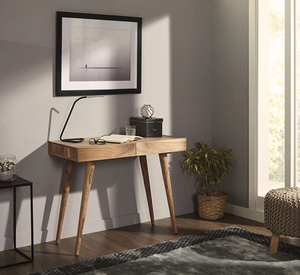 Contemporary 100% hardwood 39 pratt office desk by Mod-Arte