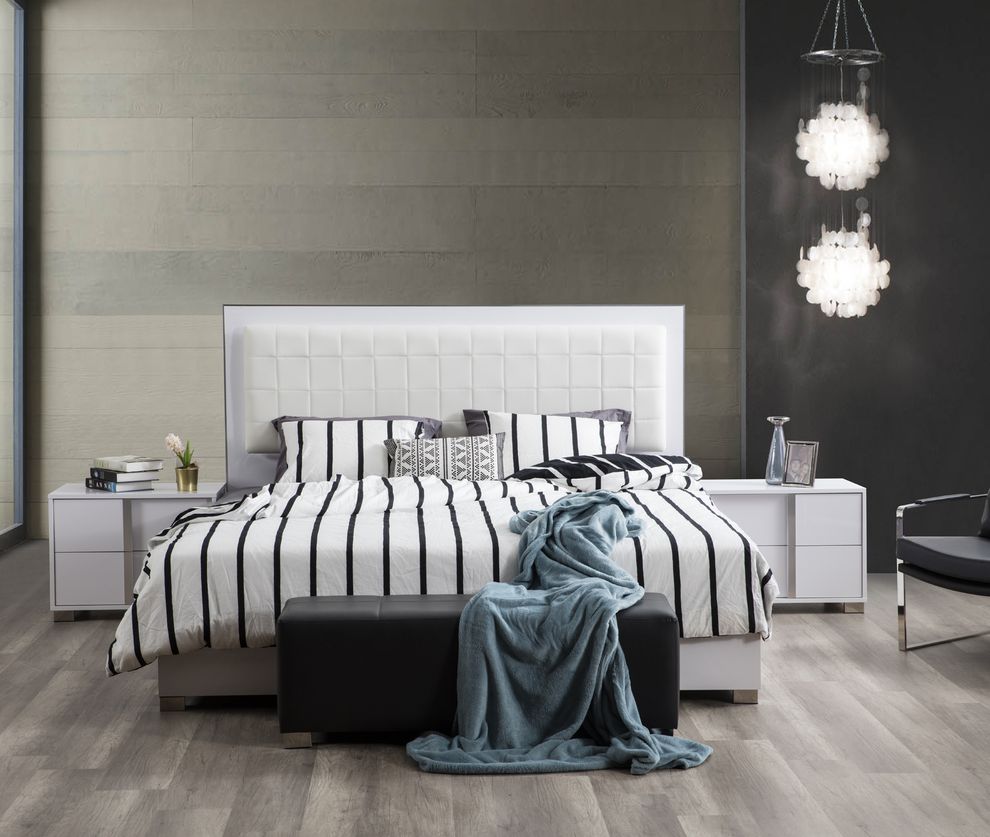 Quality Platform Contemporary Bed with LED lights by Mod-Arte