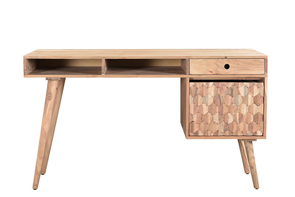Solid hardwood office desk by Mod-Arte