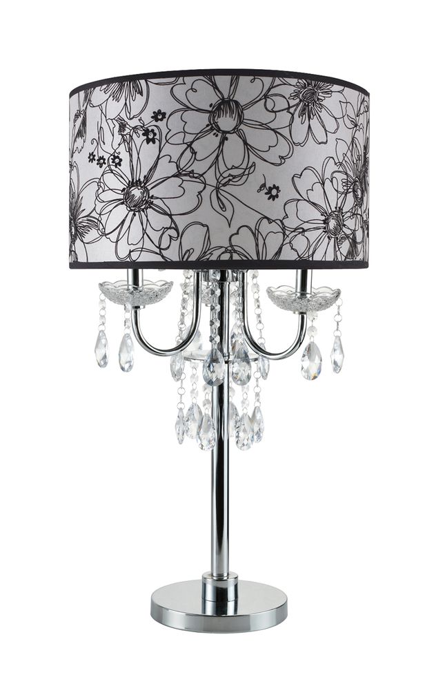 Floral design contemporary table lamp by Mainline