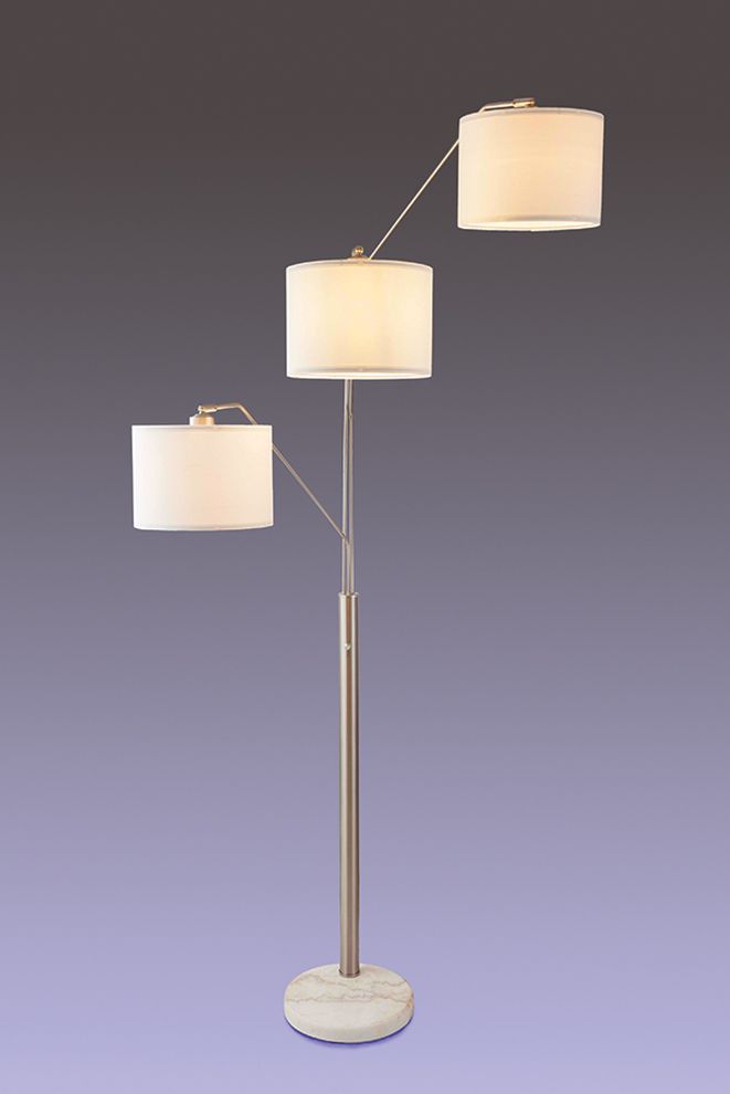 Solid marble base floor lamp by Mainline