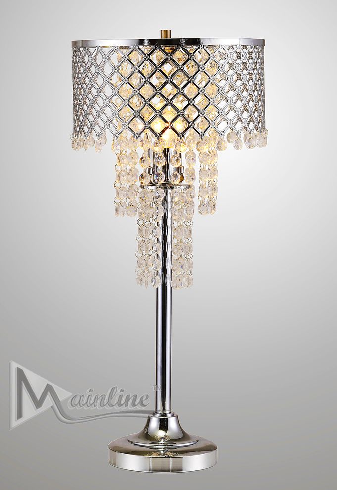 Crystal beads contemporary lamp by Mainline