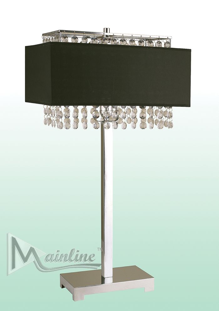 Black curtain table lamp in neo-classical style by Mainline