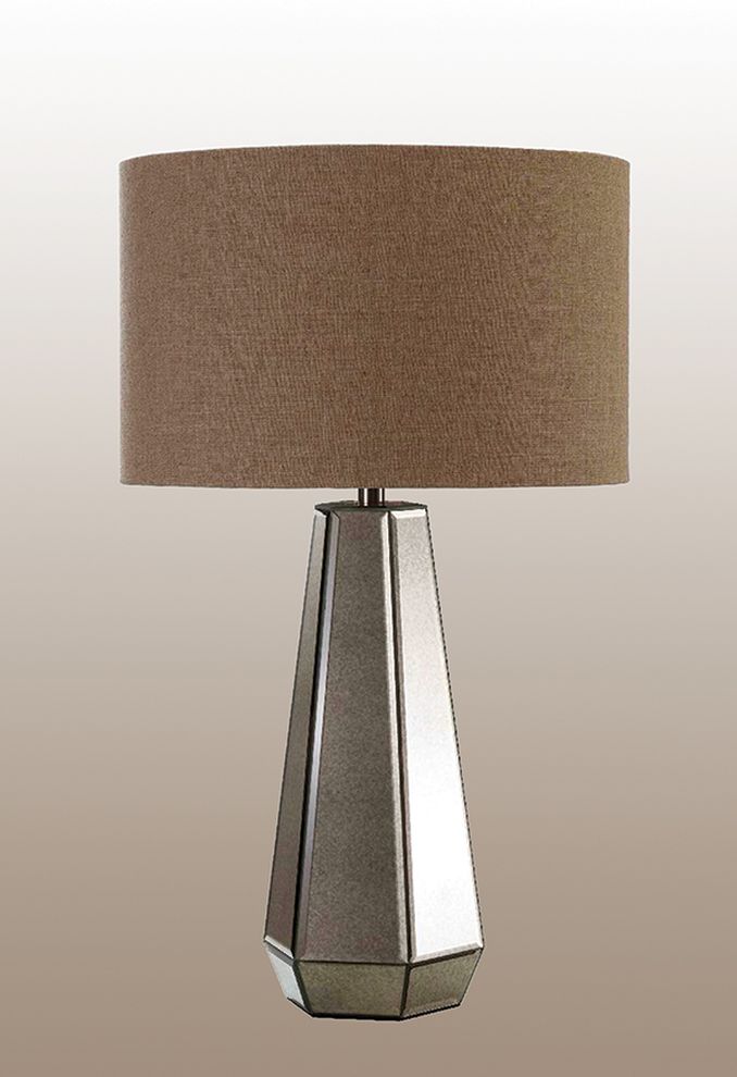 Cylindrical shade table lamp by Mainline