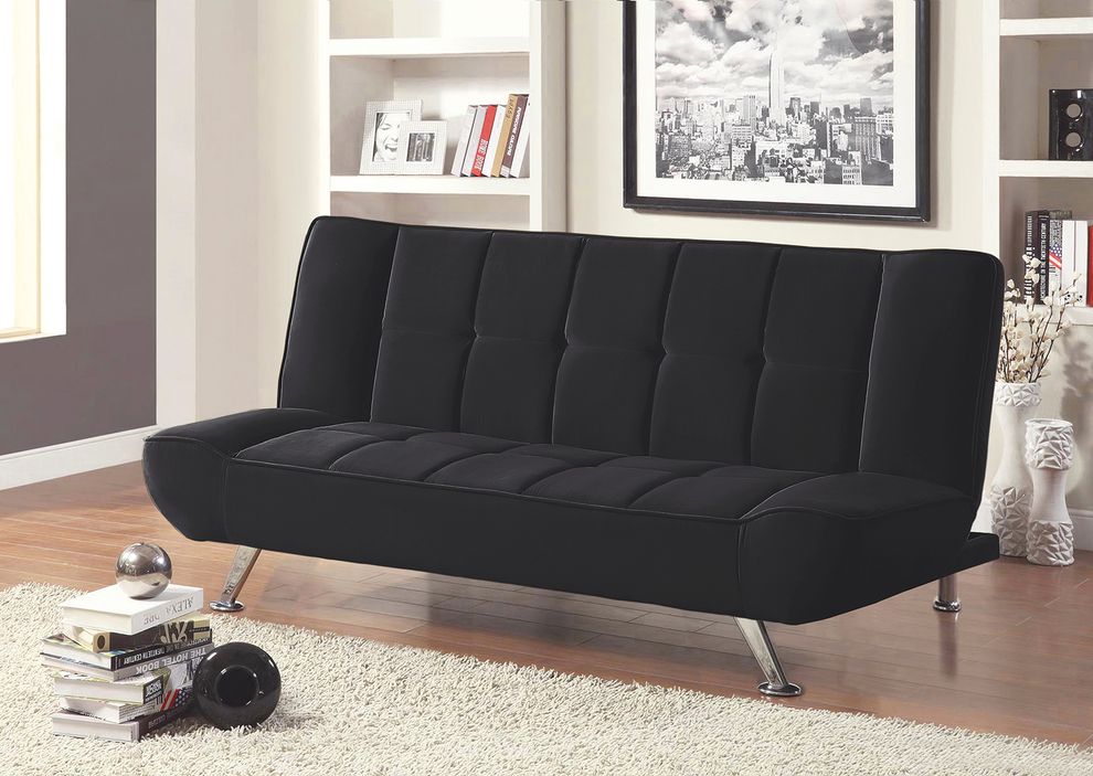 Contemporary stylish sofa bed in black by Mainline