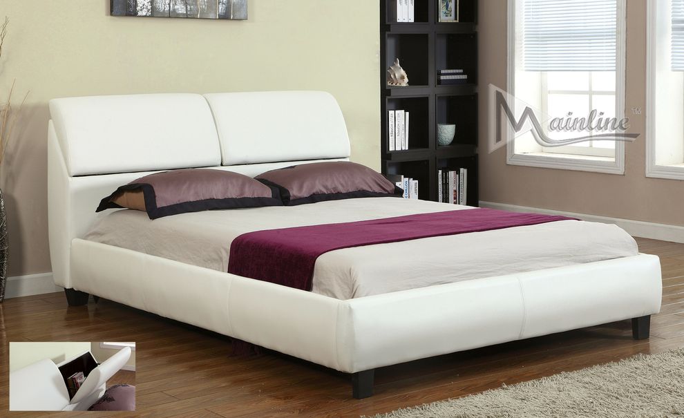 Affordable low-profile storage bed w/ platform by Mainline