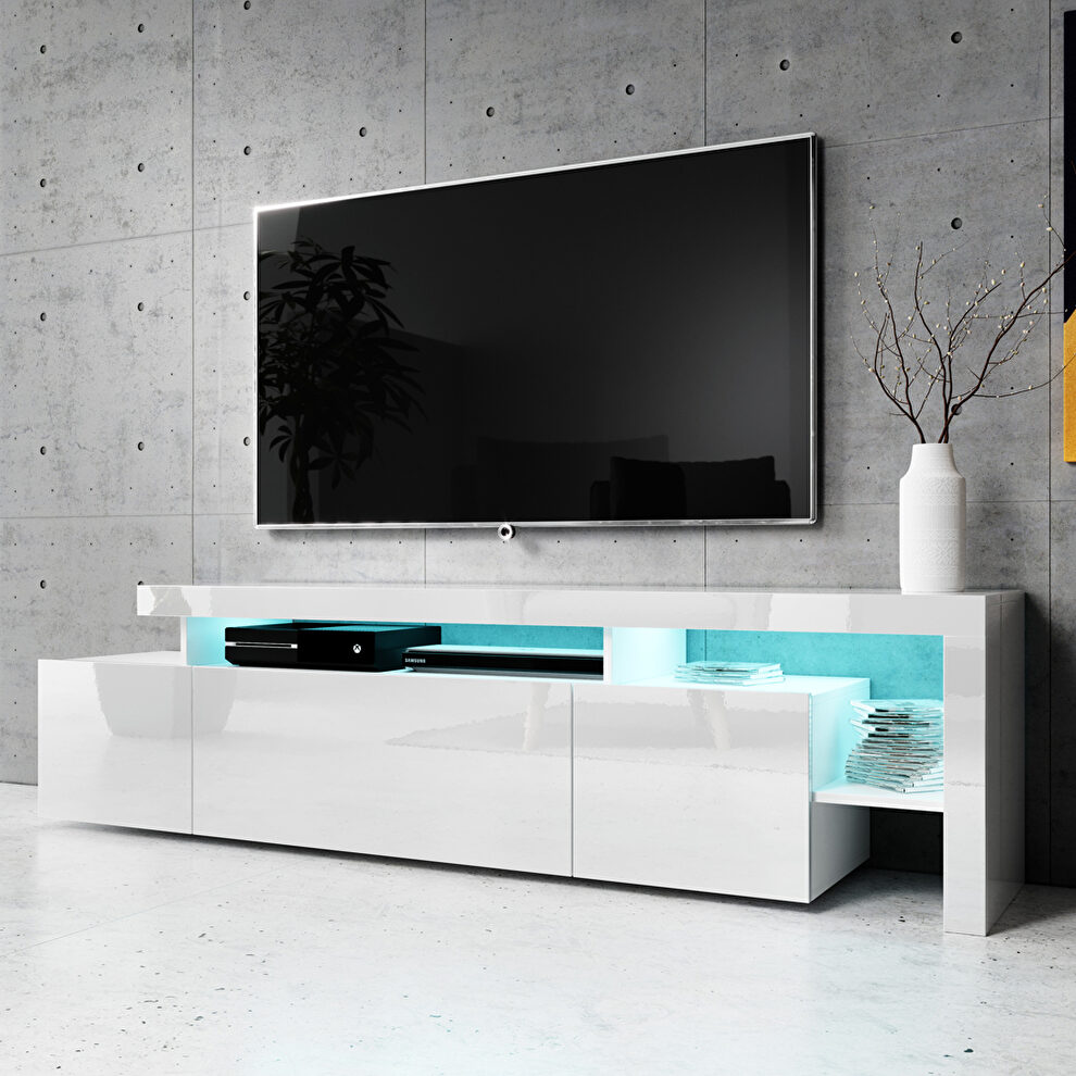 73 inch contemporary asymmetrical tv stand by Meble