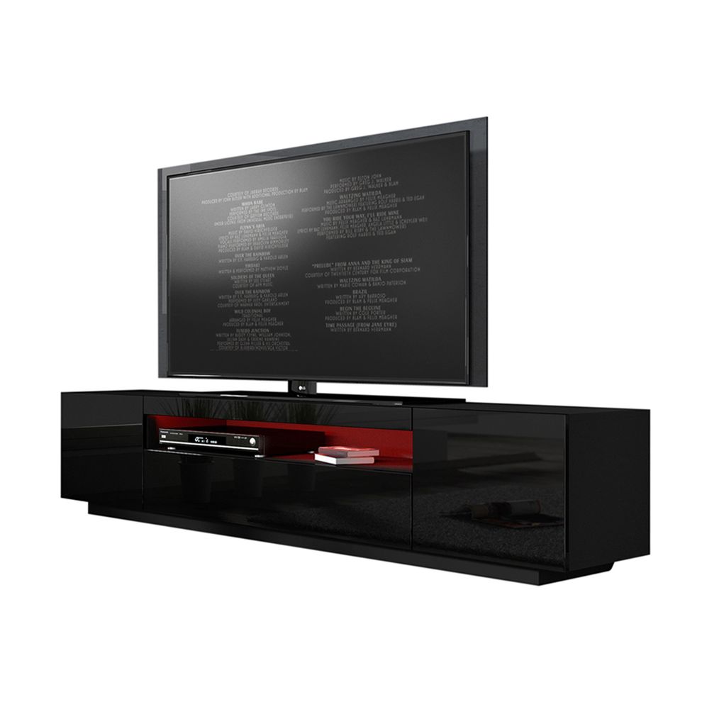 Black glossy EU-made contemporary TV Stand by Meble