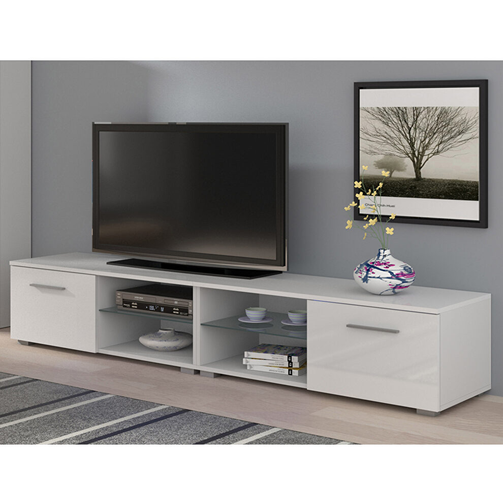 White contemporary tv stand w/ drawer by Meble