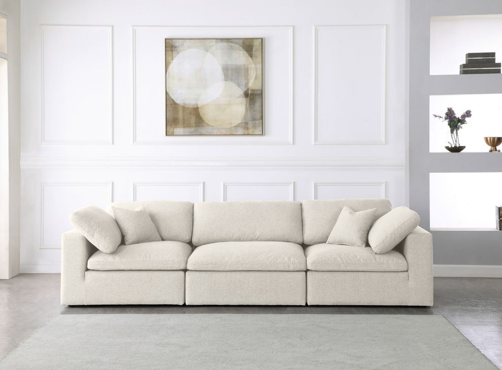 Modular design fabric contemporary sofa by Meridian