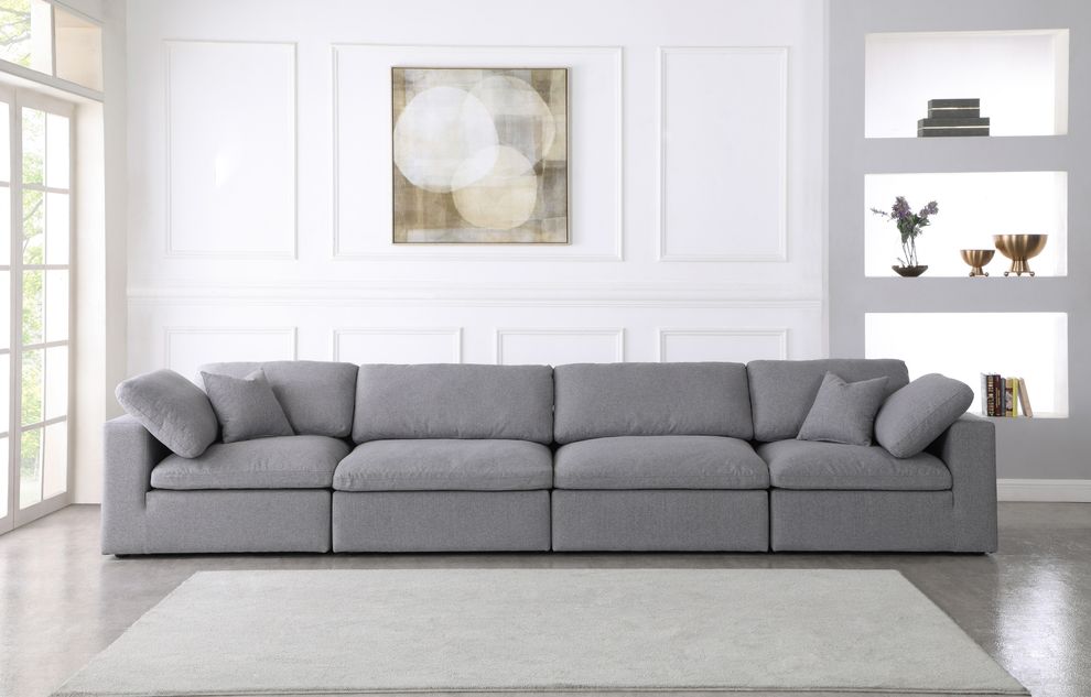 Modular design fabric contemporary sofa by Meridian