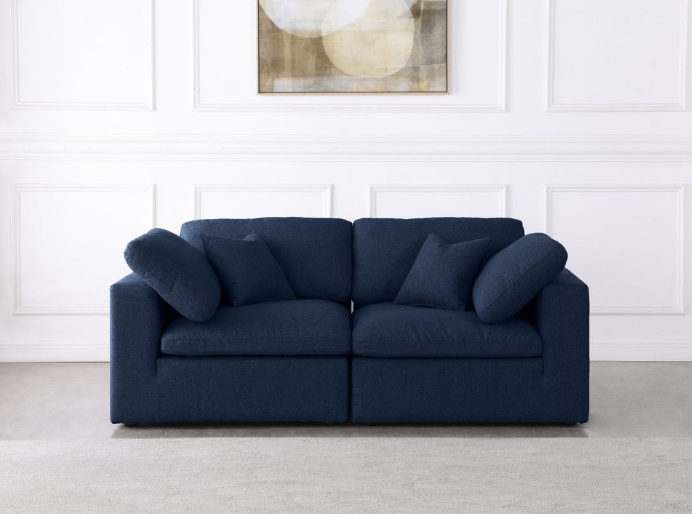 Modular design fabric contemporary 2pcs sofa by Meridian