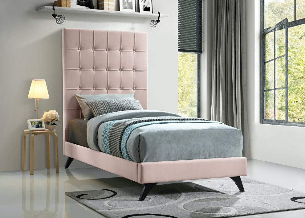 Simple casual affordable platform twin bed by Meridian