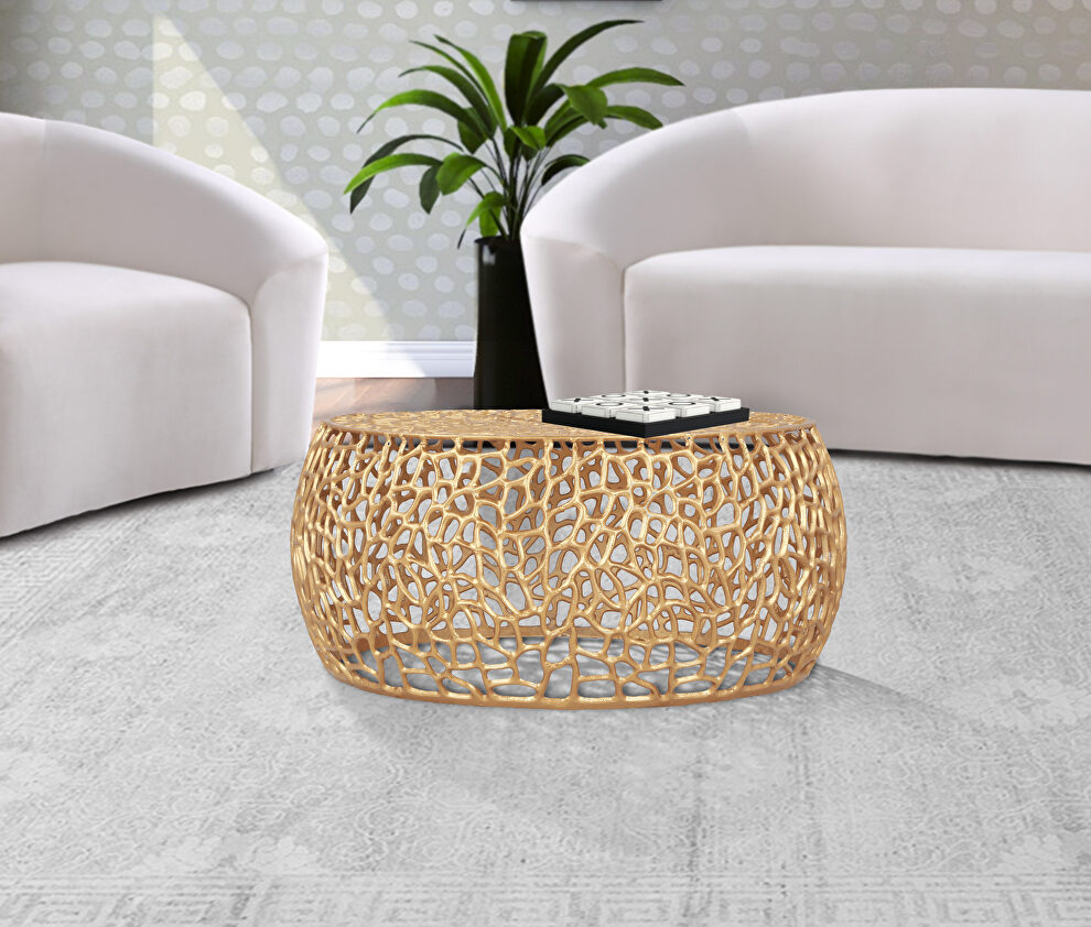 Contemporary oriental motif coffee table by Meridian