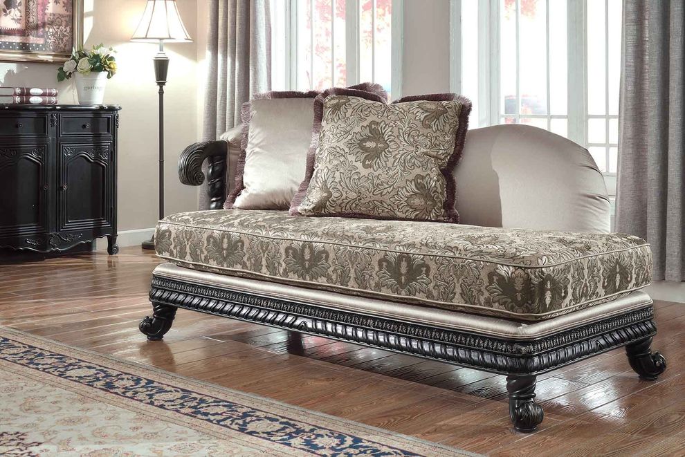 French design traditional chaise by Meridian