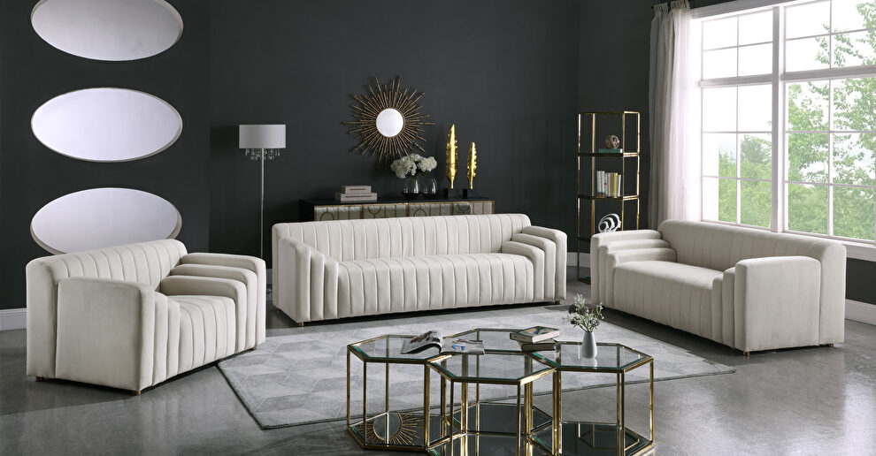 Unique contemporary dropping level design sofa by Meridian