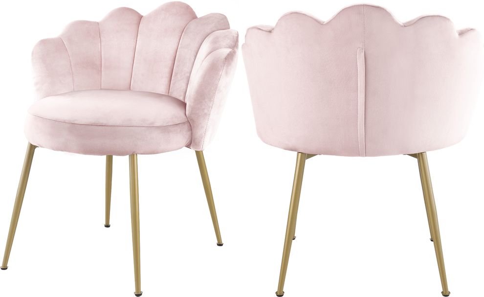 Pink designer dining / accent chair by Meridian