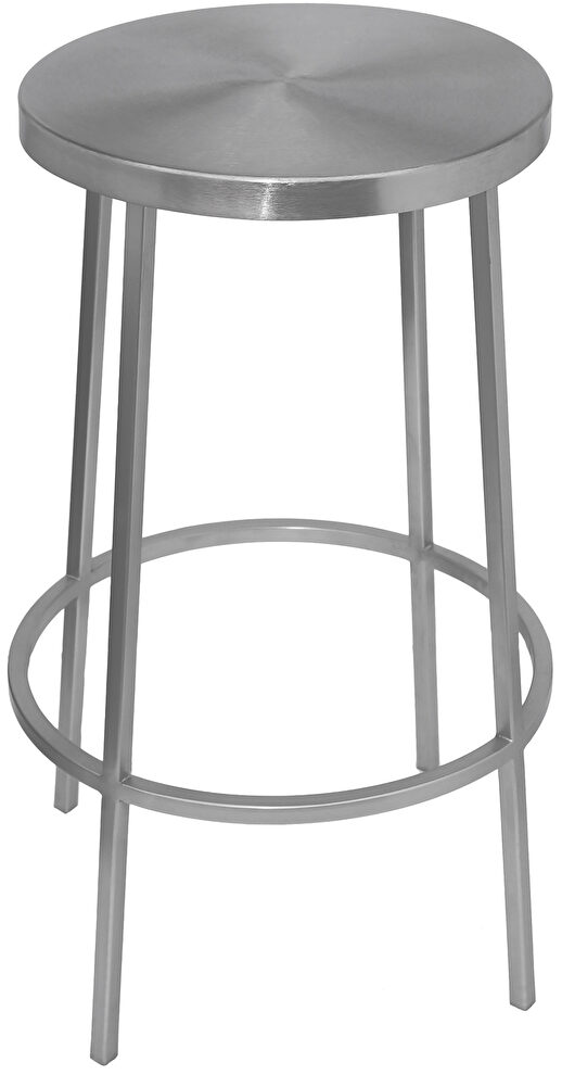 Silver elegant stylish bar stool by Meridian