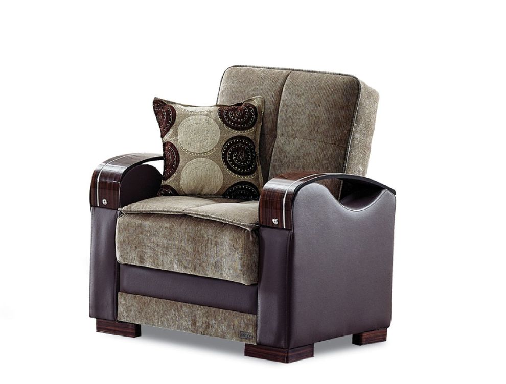 3-toned contemporary storage chair by Empire Furniture USA