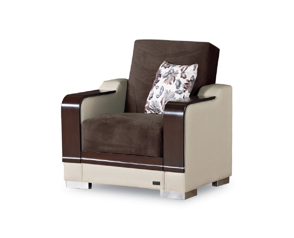 Two-toned fabric modern chair by Empire Furniture USA