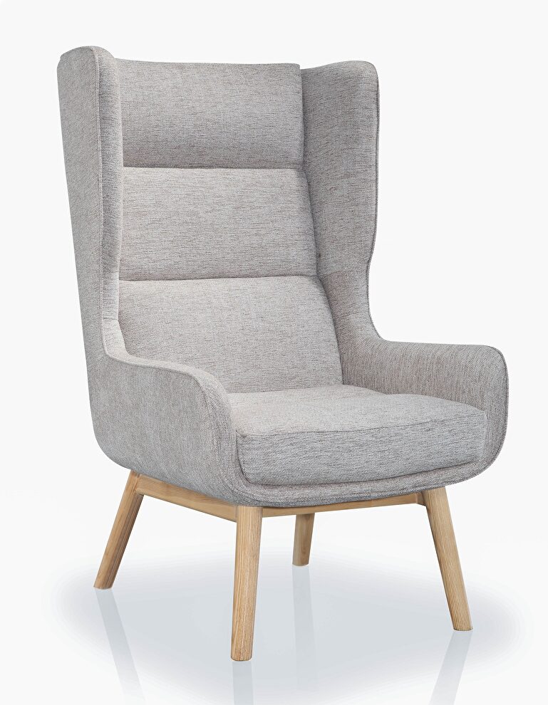 Wheat and natural twill accent chair by Manhattan Comfort