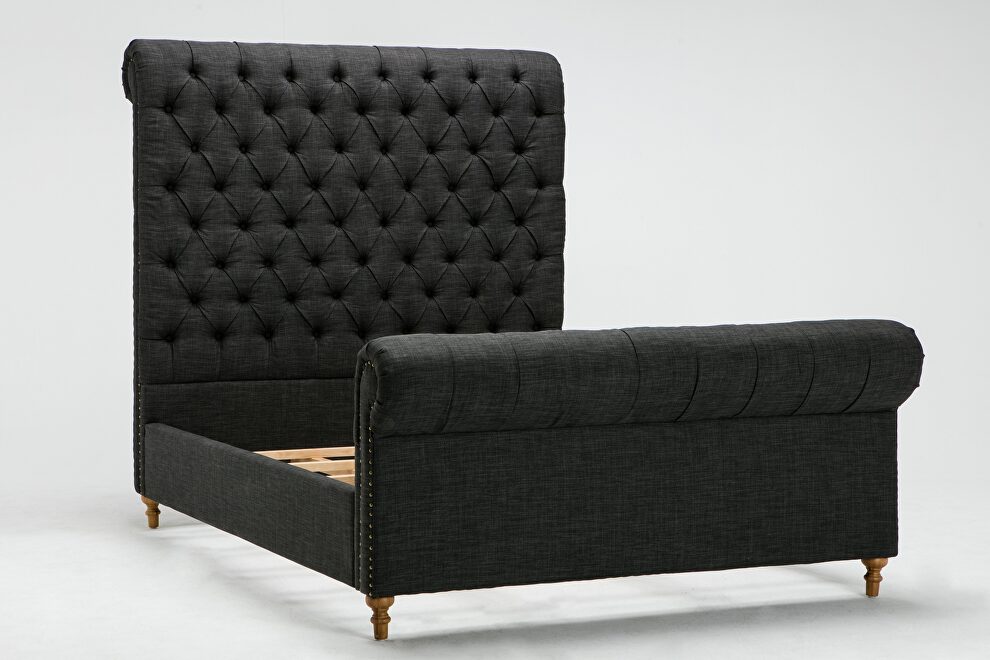 Charcoal full bed by Manhattan Comfort