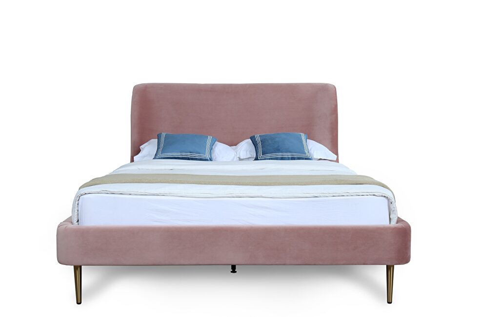 Mid century - modern full bed in blush by Manhattan Comfort