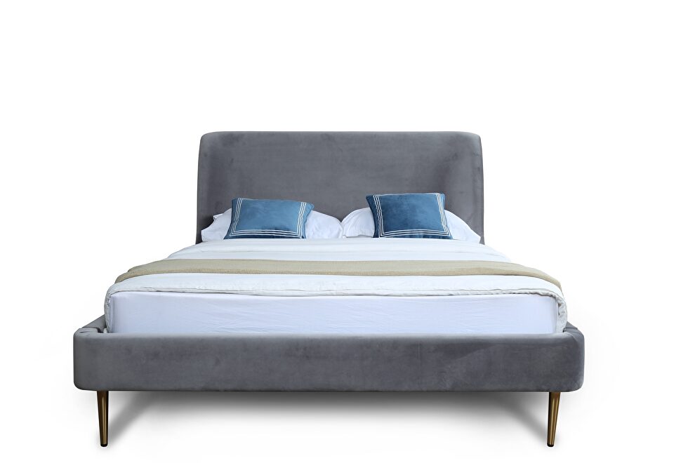 Mid century - modern full bed in gray by Manhattan Comfort