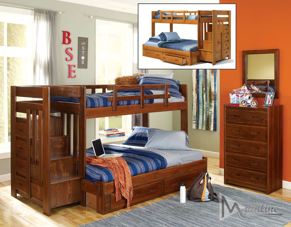 Bunk bed w/ optional staircase by Mainline