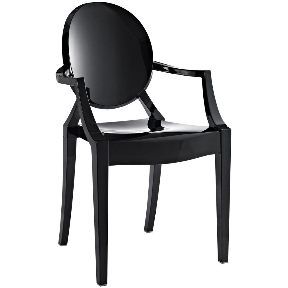Side Chair in black by Modway