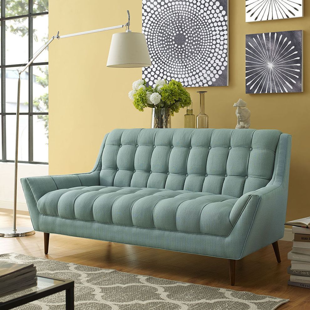 Laguna fabric slope arms design loveseat by Modway