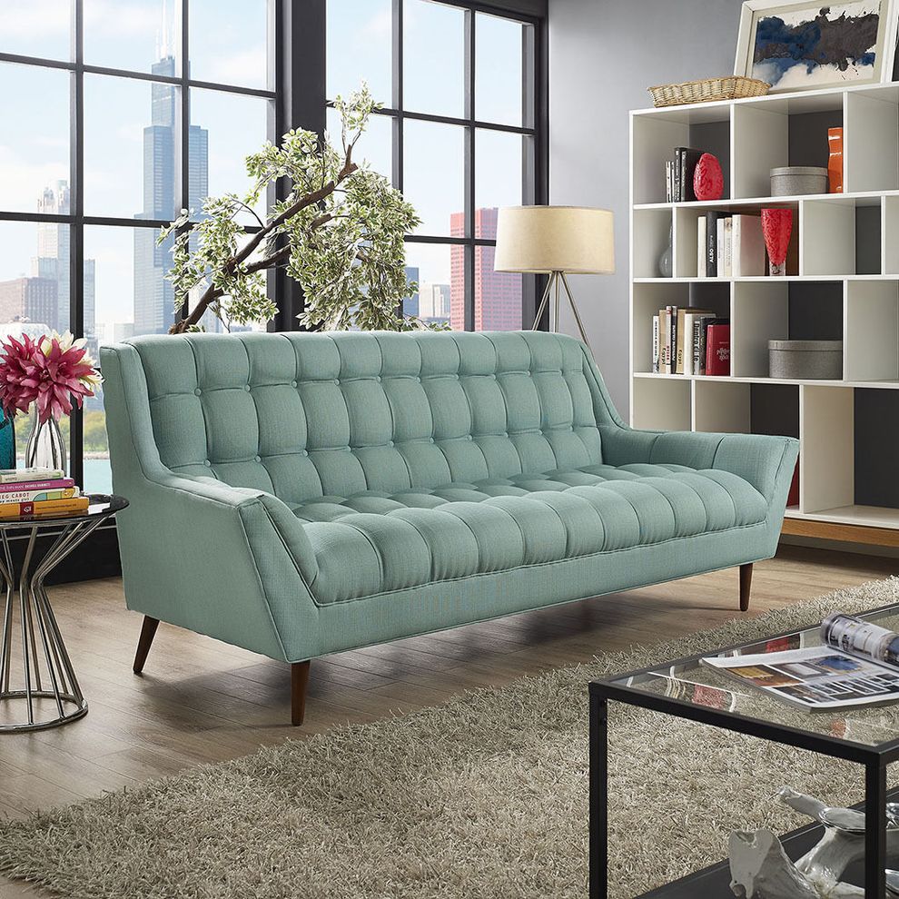 Laguna fabric slope arms design sofa by Modway