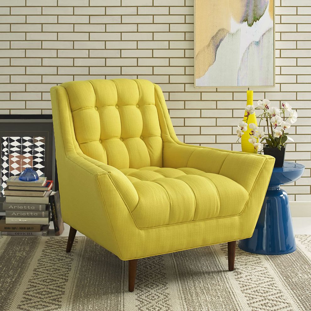 Sunny fabric slope arms design chair by Modway