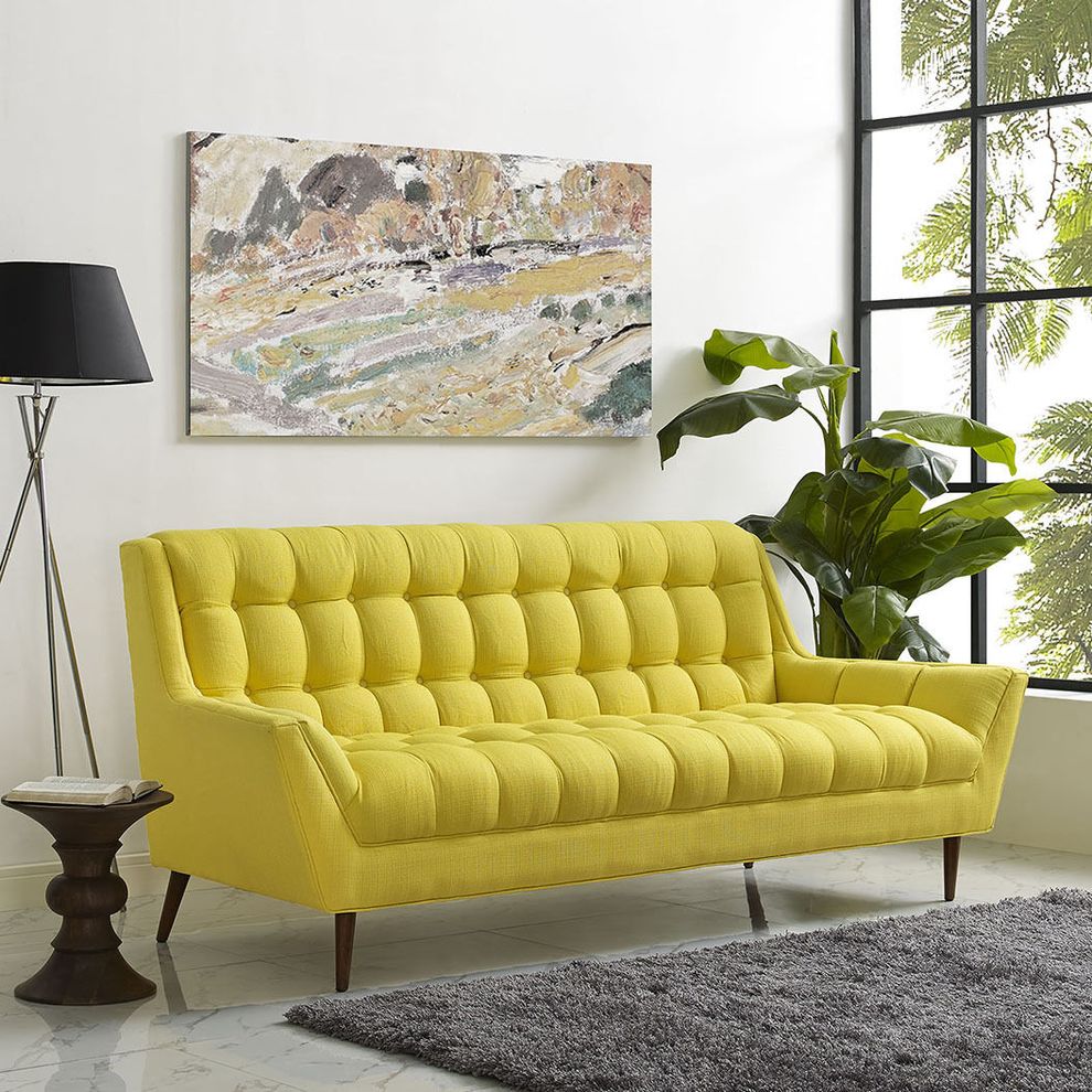 Sunny fabric slope arms design sofa by Modway