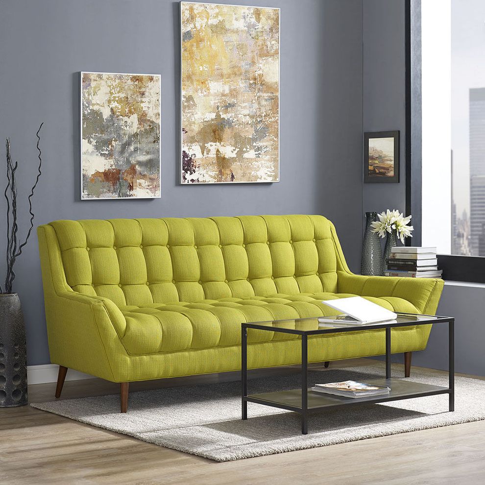 Sunny fabric slope arms design sofa by Modway