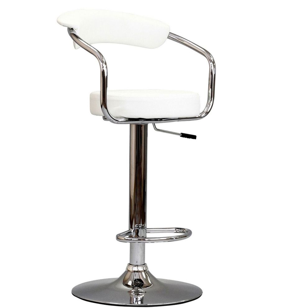 Comfortable bar stool in white by Modway