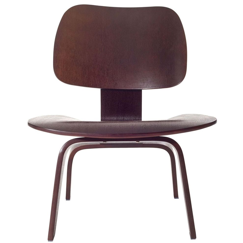 Plywood lounge casual style chair in wenge by Modway