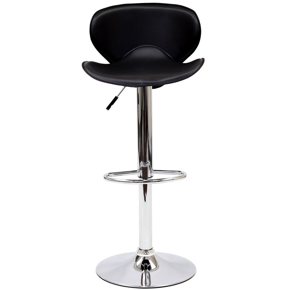 Comfortable bar stool in black by Modway