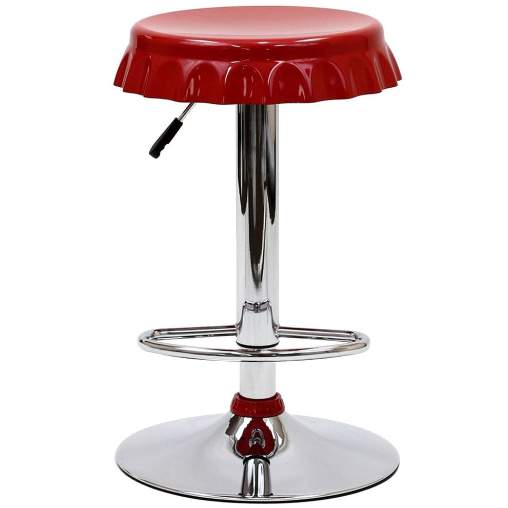 Bottle cap style bar stool by Modway