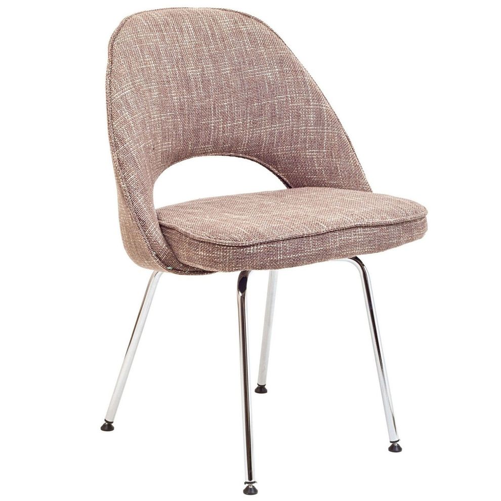 Oatmeal fabric retro dining chair by Modway