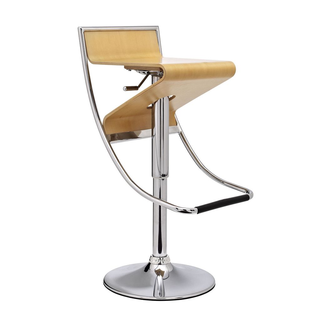 Stylish swivel adjustable height bar stool by Modway