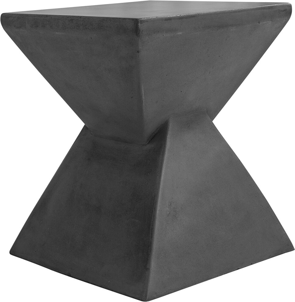 Contemporary concrete stool lava gray by Moe's Home Collection