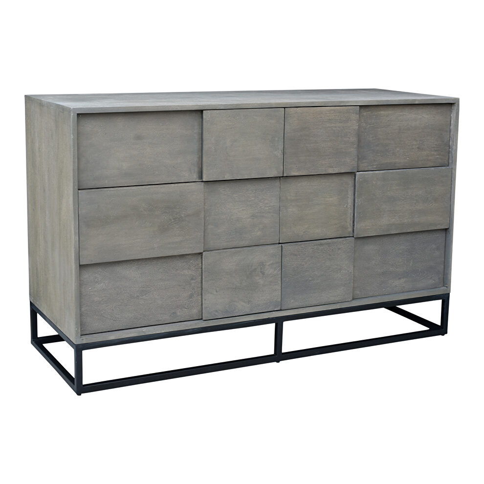 Contemporary 6 drawer dresser by Moe's Home Collection