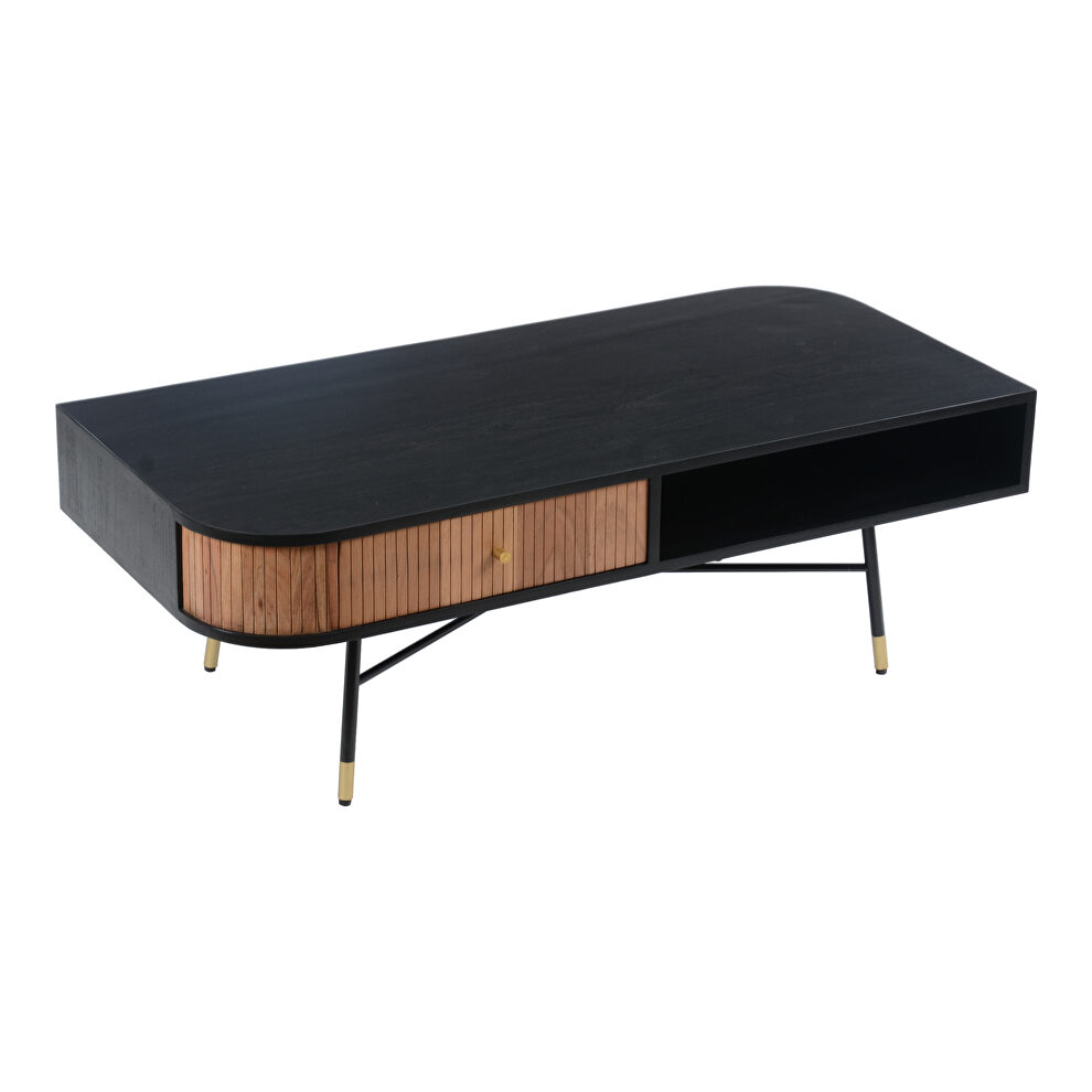 Mid-century modern and tan coffee table by Moe's Home Collection