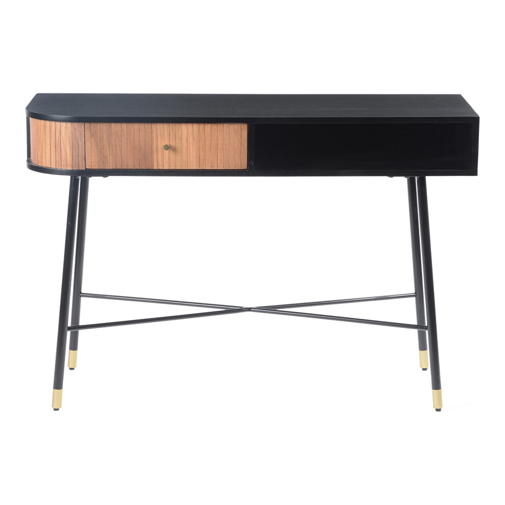 Mid-century modern and tan console table by Moe's Home Collection