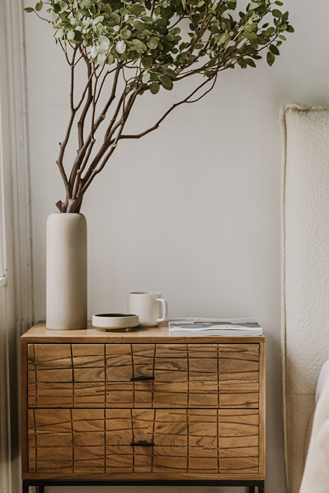 Contemporary nightstand natural by Moe's Home Collection