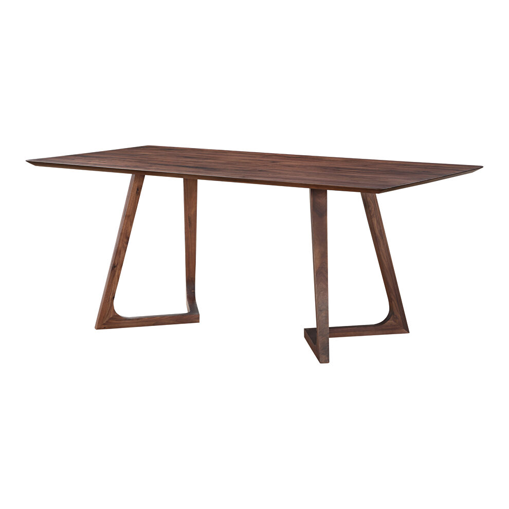 Mid-century modern dining table rectangular walnut by Moe's Home Collection