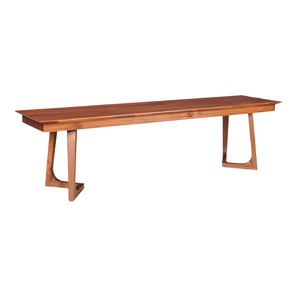 Mid-century modern bench walnut by Moe's Home Collection
