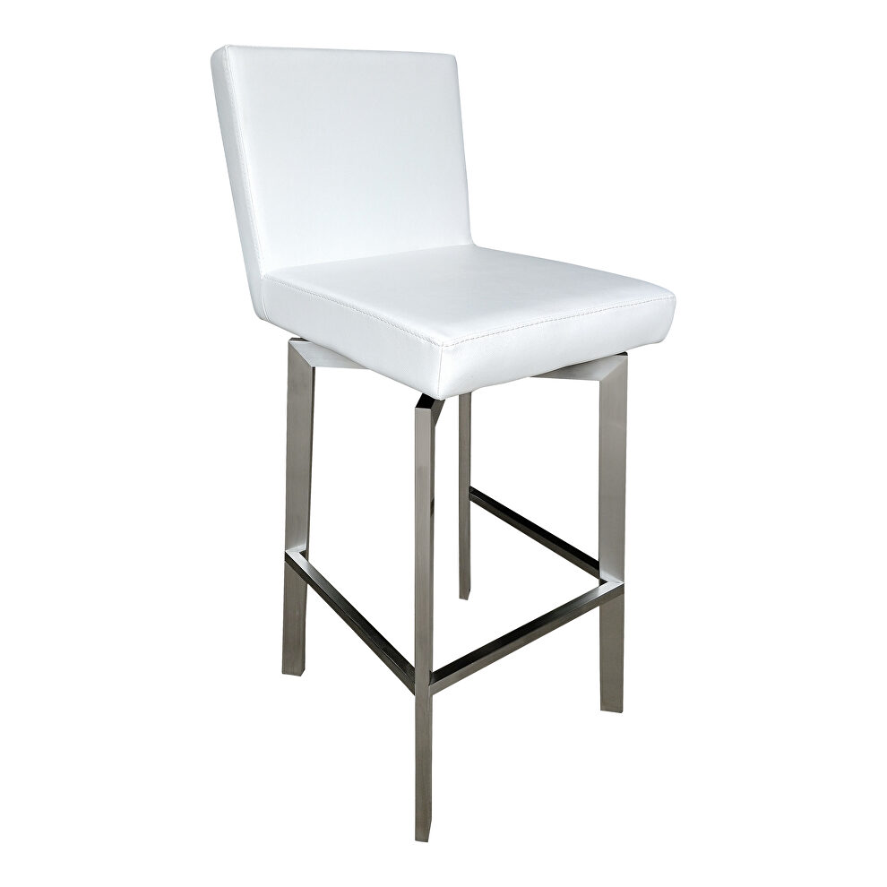 Contemporary swivel barstool white by Moe's Home Collection