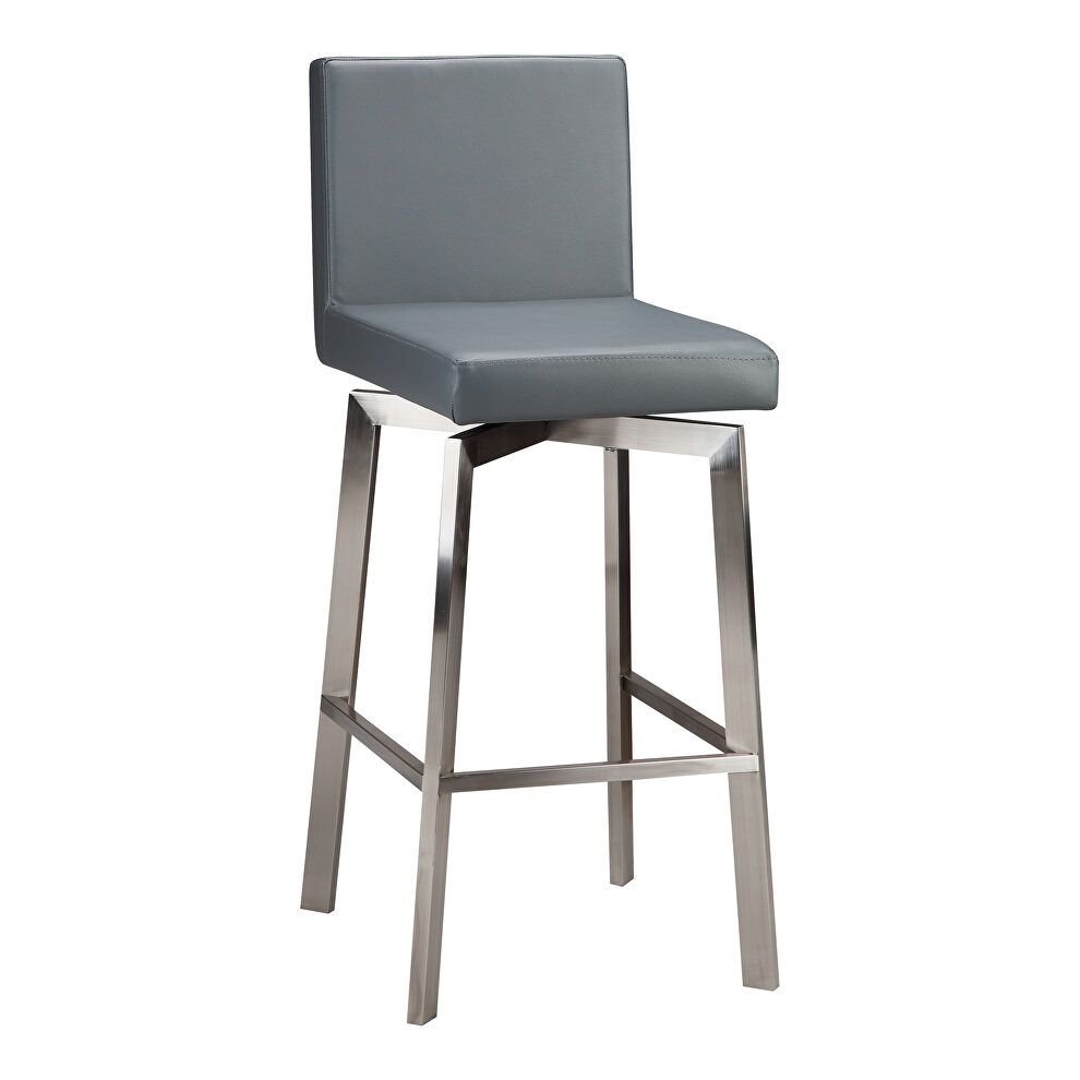 Contemporary swivel barstool gray by Moe's Home Collection